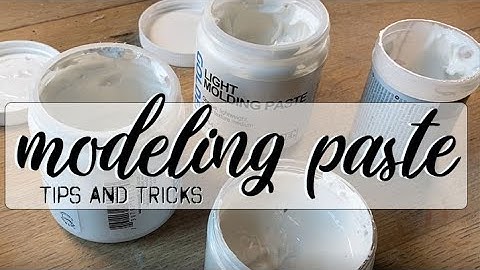 MODELING PASTE close up 🦋 mixed media techniques