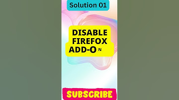 Fix Firefox Crashes on Startup