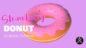 DONUT 3D MODEL 🍩🍓[ TUTORIAL ENG ] -  Autodesk  -  Inventor Professional 2021