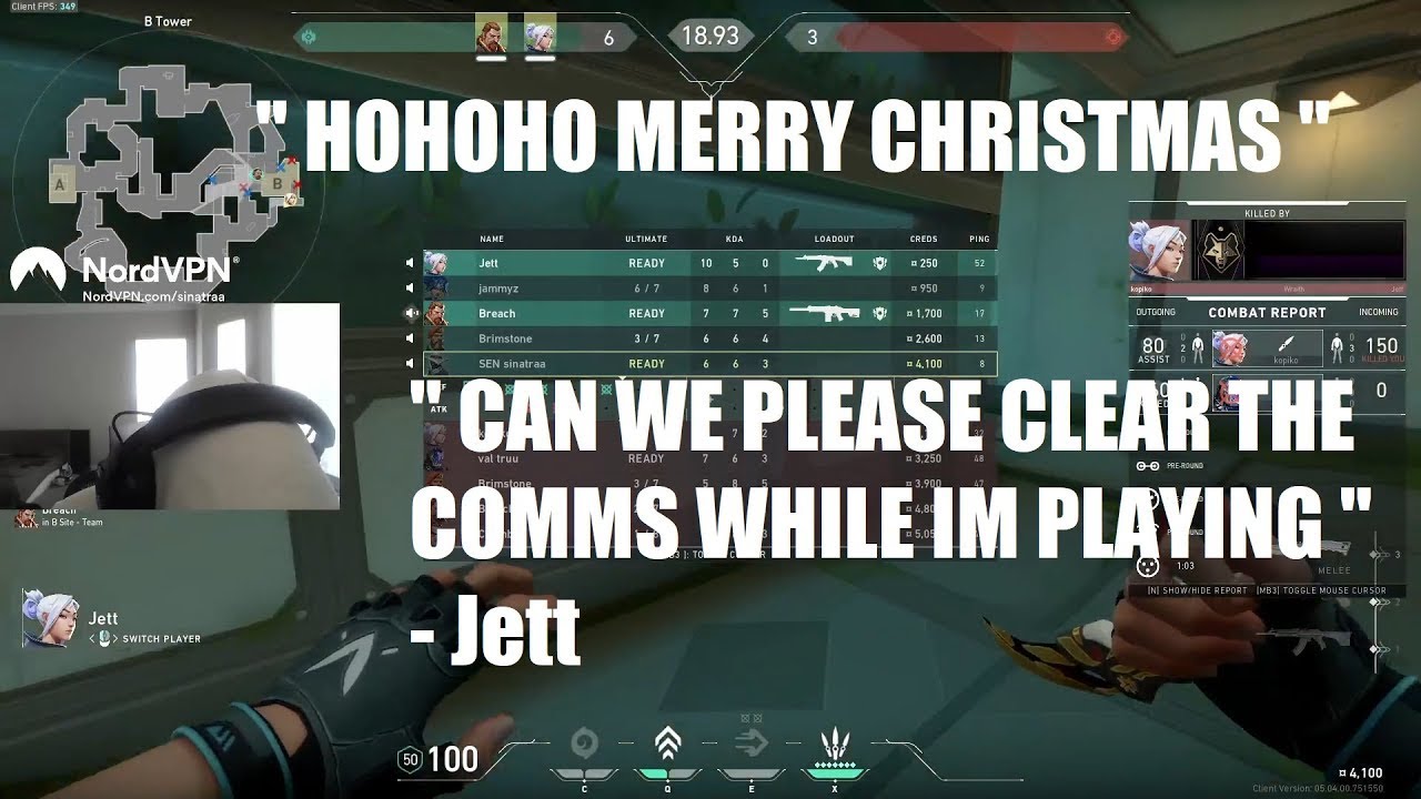 Sinatraa's team voice comms sounds like a COD lobby