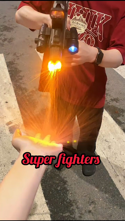 super hero strong fight gun 👽#superhero #shorts #superman #fighter #ironman #shotgunhandcam l