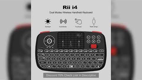 Rii i4 Mini BT Wireless Keyboard With Touchpad 2.4GHz Backlit Mouse Remote Control For Windows Andro