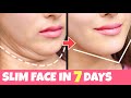 9mins double chin fat  face lift  7 days face workout