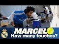 How many kickups can marcelo do with a tennis ball