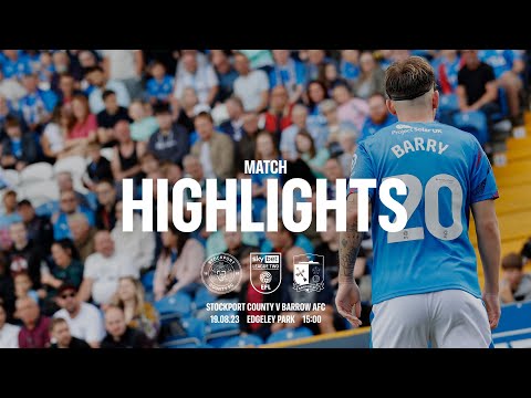 Stockport Barrow Goals And Highlights
