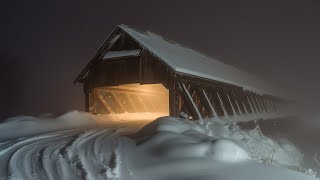 The Bridge, Blizzard Sound, Howling Wind, Snowstorm , Snow Ambience, Deep Sleep, Relaxation, ASMR.