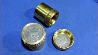 Making A Brass Screw Top Pill Box On The Chinese Mini Lathe