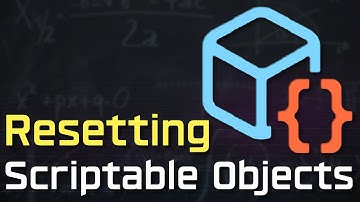 Resetting Scriptable Objects - Unity Playmode