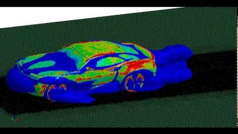 LS-DYNA CFD simulation of the GMC Camaro model