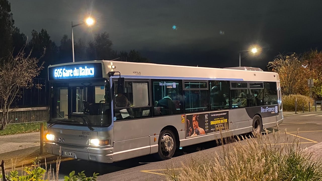 Keolis Grand Paris Vallée de la Marne - Heuliez GX317 €3 - 059260 / 221421 - ligne 605 [roadmovie]