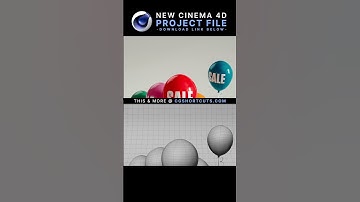 Dynamic Balloon Rig in Cinema 4D🎈C4D + Redshift Project File