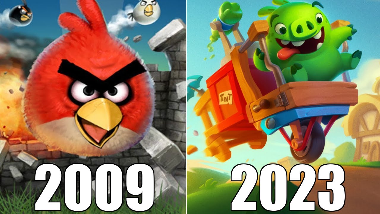 Evolution of Angry Birds Games 2009-2023 