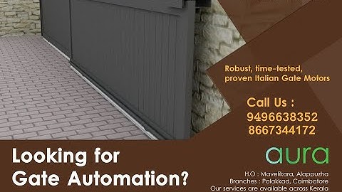 Automate Your Gate | Aura Business Solutions | Automatic Gate Opener Kerala | Remote Gates Kerala