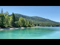 Fahrt durch die Jachenau zum Walchensee und weiter bis Mittenwald (in 4K)