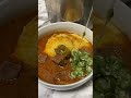 Fufu, light soup and okra
