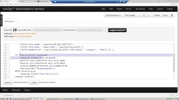 Web development using web2py and python part 25