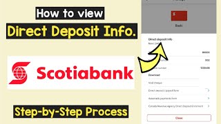 Find Direct Deposit Information Scotiabank Direct Deposit Details Nova Scotia Scotiabank Canada