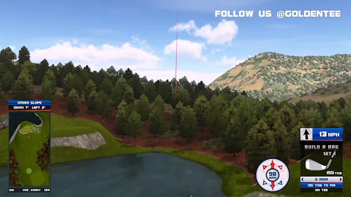 Golden Tee Great Shot on Hollywood Hills!