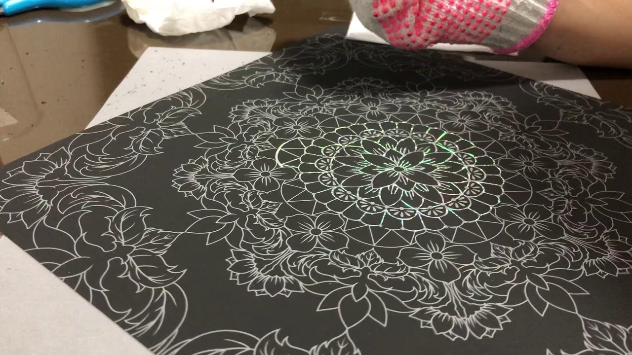 asmr/no talking/scratch art part1/無言/スクラッチアート