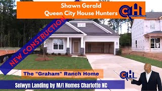 New Construction Ranch Plan "Graham" by M/I Homes Selwyn Landing Charlotte NC near UNCC #CharlotteNC
