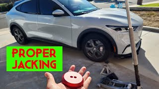 Jacking up your Ford Mustang MachE in a good way! Don't break your EV!