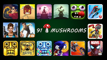 15 in 1 Gameplay - Temple Run Brave,Lara Croft,Danger Dash,Temple Run 2,NinJump Rooftops,CJ Strike..