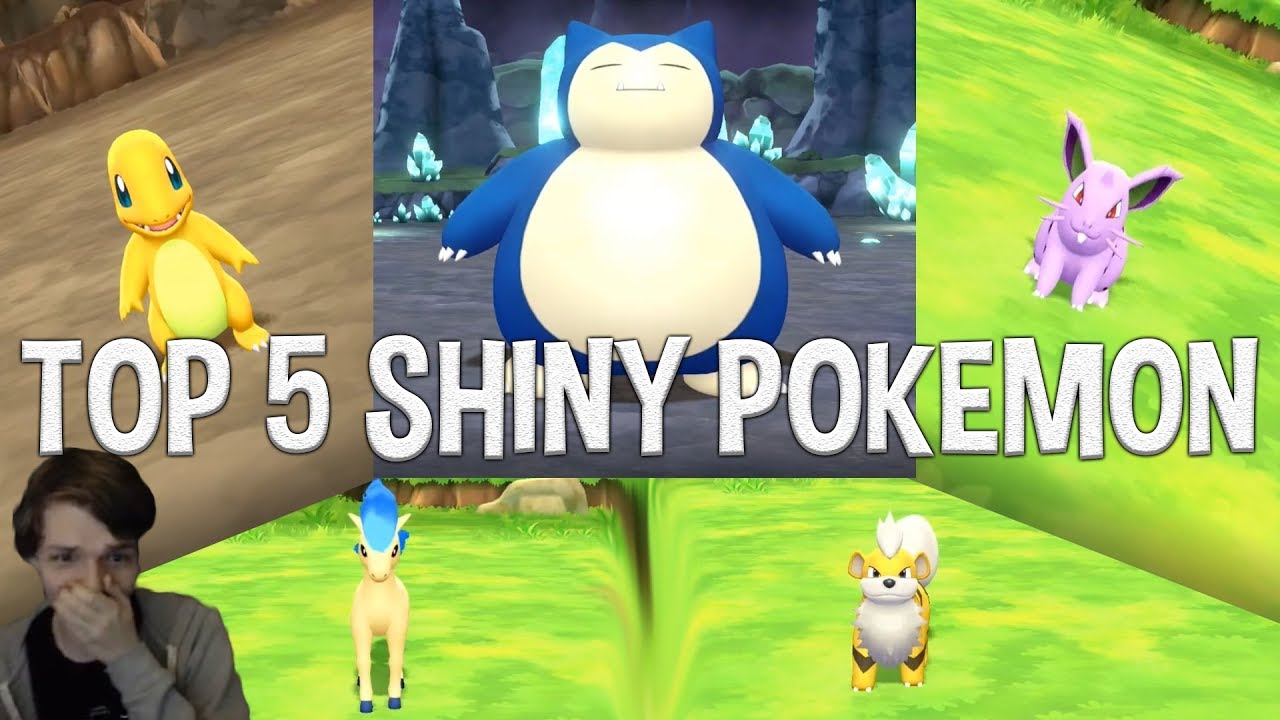 Top 5 Shiny Pokemon Reactions Pokemon Let S Go Pikachu Eevee Youtube