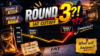 IAT Round 3 😳 WHAT the FU*K   ||  What JUST HAPPENED | IISER Cutoff 2026 & Closing Rank.