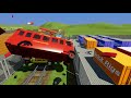 MASSIVE LEGO Train Wrecks #40 - Brick Rigs Gameplay - Lego Toy Destruction