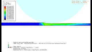 Multi Step Hot Rolling Simulation with Abaqus - Example Profile