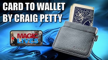 Card To Wallet by Craig Petty | Learn This Quiver Trick From Our Christmas Lectures!
