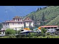 Drukair Airbus Helicopter H130 taking off from Paro #aviation #helicopter #paroairport #takeoff