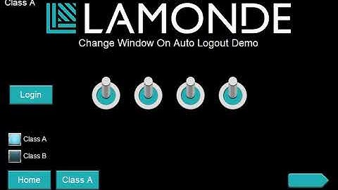 Weintek HMI AutoLogout and Change Window demo