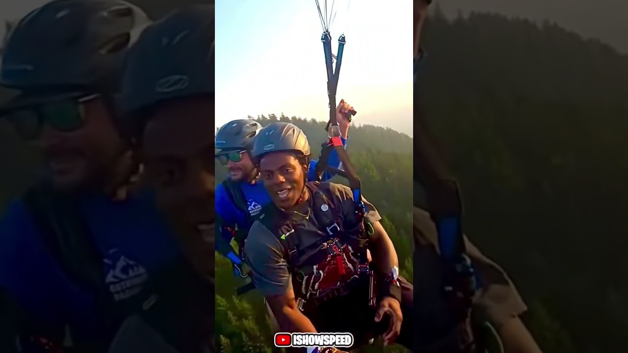 ISHOWSPEED Goes PARAGLIDING #Shorts #ishowspeed #horse