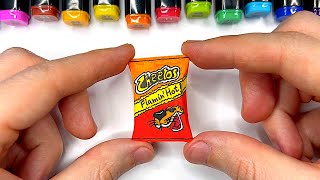 DIY Miniature Cheetos / How to Make / Easy Paper Craft Ideas
