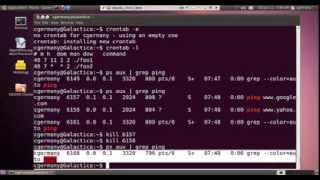 scheduling tasks in linux - crontab command