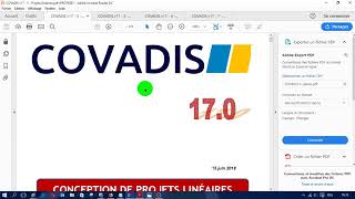 COVADIS 17 Projet linéaires et VRD et Topographie et Dessin assisté PDF