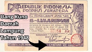 Harga Uang Kuno 5 Rupiah Tahun 1948 Provinsi Sumatera - Lampung yang dicari Kolektor saat ini