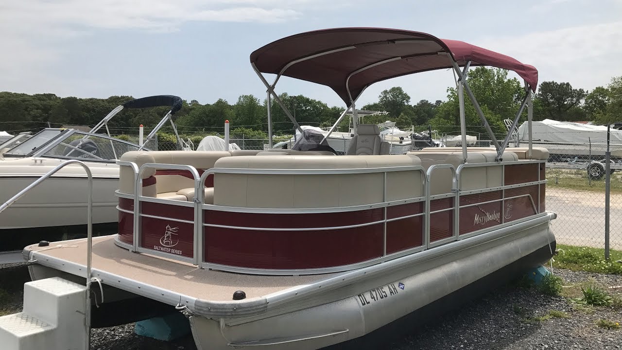 Used 2015 Misty Harbor Pontoon Boat For Sale U58 - YouTube