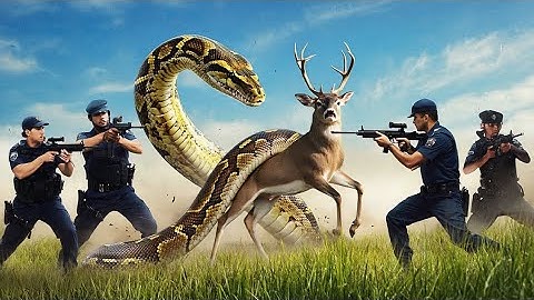 Giant Python Attacks a Deer 🦌 | Real Wildlife Rescue Mission | Shocking Jungle Footage