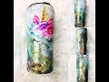 DIY HydroGlitter Unicorn Glitter Tumbler glow