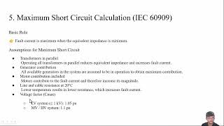 IEC 60909 Short Circuit Calculation Using ETAP(LECTURE 6)