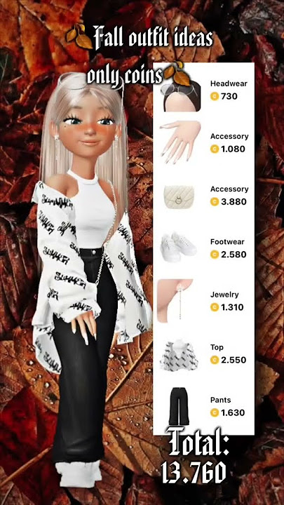 Fall coin outfit ideas #zepeto #shorts #ytshorts