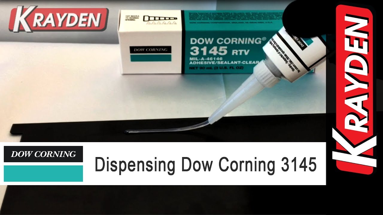 Dow Corning 3145 RTV Clear Silicone Adhesive Sealant Manually Dispensed