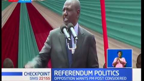 DP William Ruto campaigns against referendum  to ammend the constitution