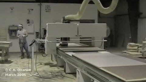 Machining RV Countertops on a C.R. Onsrud CNC Router with Pendulum Processing