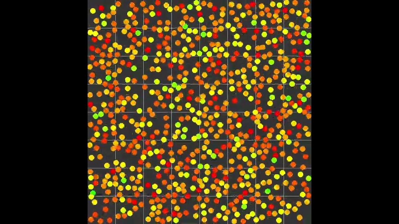 700 balls bouncing.Made with Python and Pygame - YouTube image.