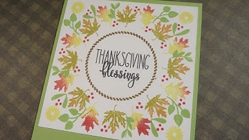 How to Use the Gina K Wreath Builder Stencil & Stamps