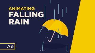 How To Animate Falling Rain With Strokes - After Effects Tutorial
