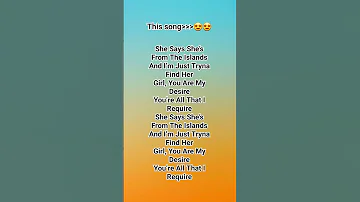 She Said She S From The Islands Youtube Blowup Fyp Songs Music 